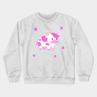 Strawberry Milk Cow Pillow Pet Crewneck Sweatshirt